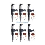 Common Rail Injector 095000-6310 RE530362 for John Deere 4045T 6068T Engine 210G Excavator