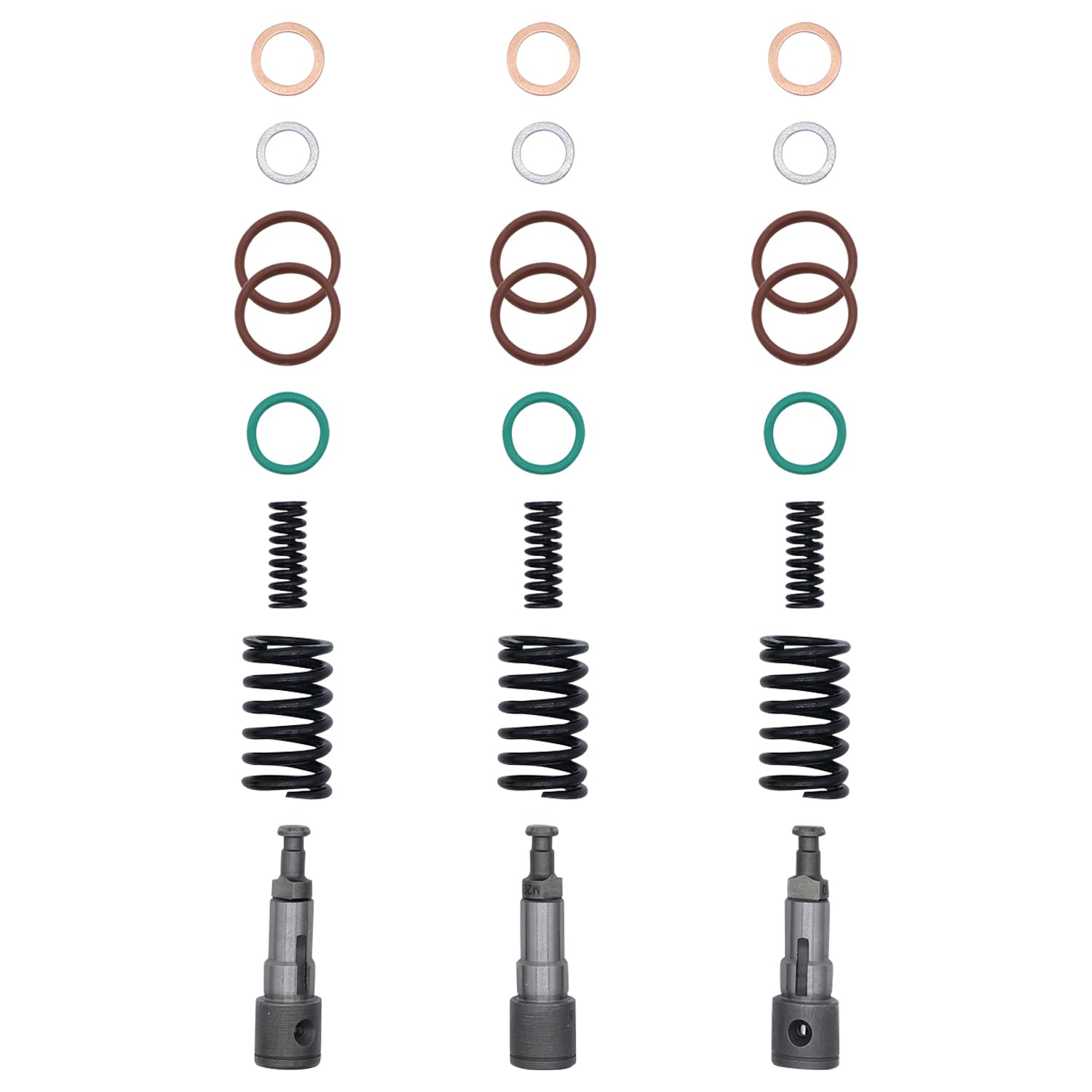 3-Cylinder Fuel Injection Pump Rebuild Kit for Kubota Engine D1005 D1105 D1305 Zero Turn Mower ZD326 ZD331 ZD28 1 3-Cylinder Fuel Injection Pump Rebuild Kit for Kubota Engine D1005 D1105 D1305 Zero Turn Mower ZD326 ZD331 ZD28