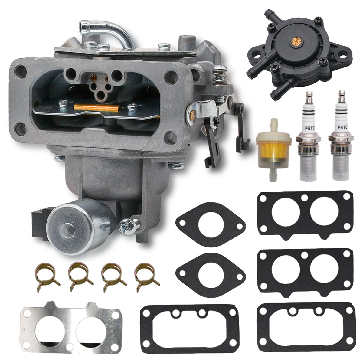 3 Cylinder Injector Seal Kit with Heat Shield 19077-53650 for Kubota Engine D662 D722 1 3 Cylinder Injector Seal Kit with Heat Shield 19077-53650 for Kubota Engine D662 D722