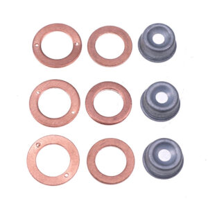 3 Cylinder Injector Seal Kit With Heat Shield for Kubota Engine D722 D902 D1005 D1105 D1703 Bobcat Loader S100 S150 S160 S175 S185 S70