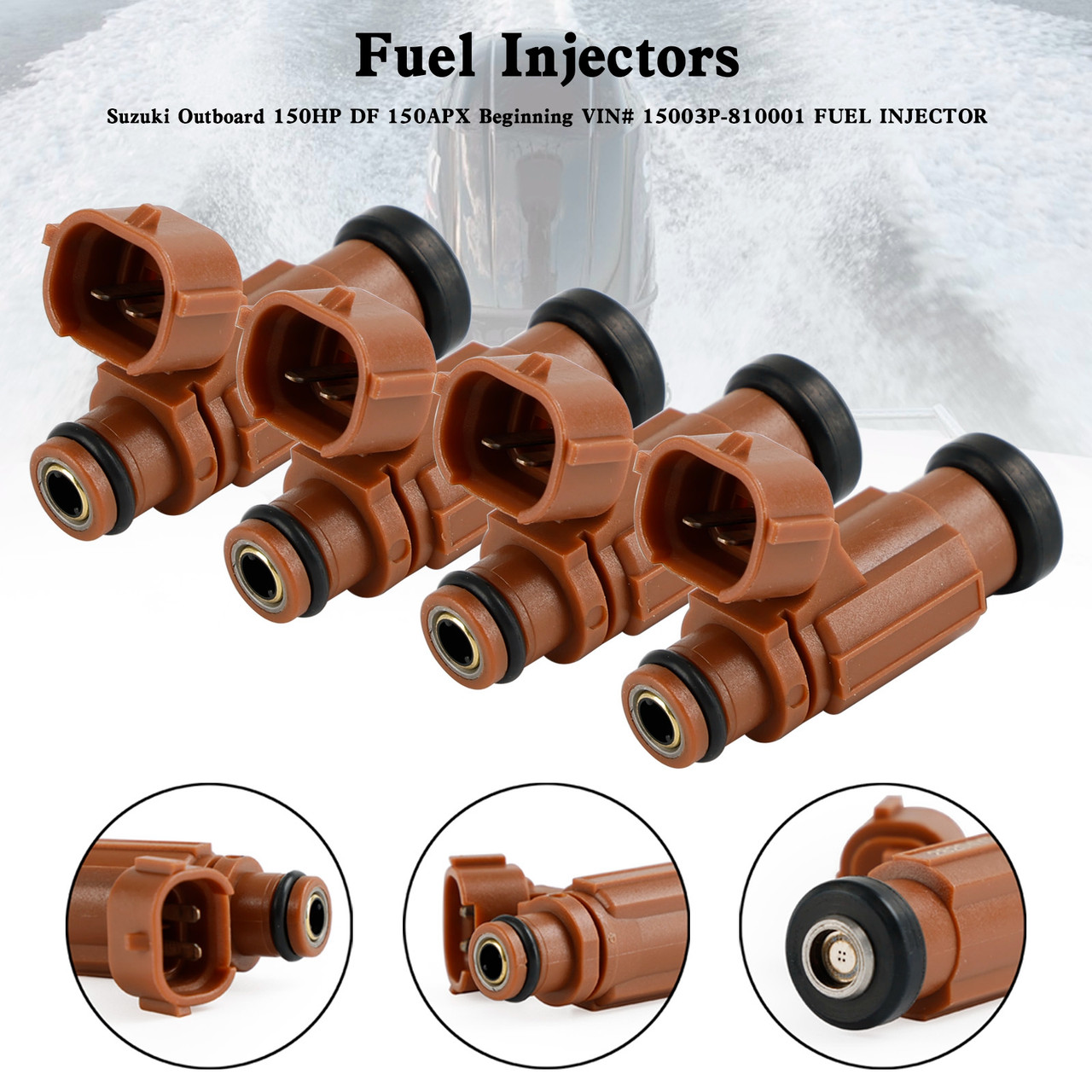 3 Pieces Fuel Injector 15710-82M00 for Suzuki Outboard 25HP 30HP Engine DF25AES DF25ATHL DF30ATHL 3 3 Pieces Fuel Injector 15710-82M00 for Suzuki Outboard 25HP 30HP Engine DF25AES DF25ATHL DF30ATHL