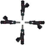 4 Pieces Fuel Injector 1465A174 EAT306 for Mitsubishi Engine 4B11 4B11T Vehicle Lancer Evolution Ralliart 2008-2015 Denso Oxygen Sensor 08-15