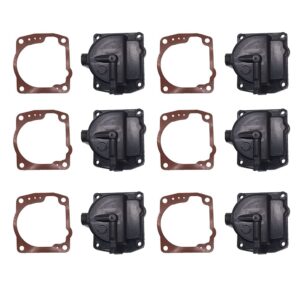 6 Carburetor Float Chamber Carb Bowls 433000 766418 for Johnson Evinrude Outboard Motor 90-175HP
