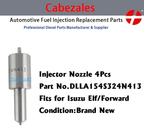 6 Pcs Fuel Injector Nozzle 105015-4130 DLLA154S324N413 for Isuzu Engine 4BD1 6BG1 6BD1 2 6 Pcs Fuel Injector Nozzle 105015-4130 DLLA154S324N413 for Isuzu Engine 4BD1 6BG1 6BD1