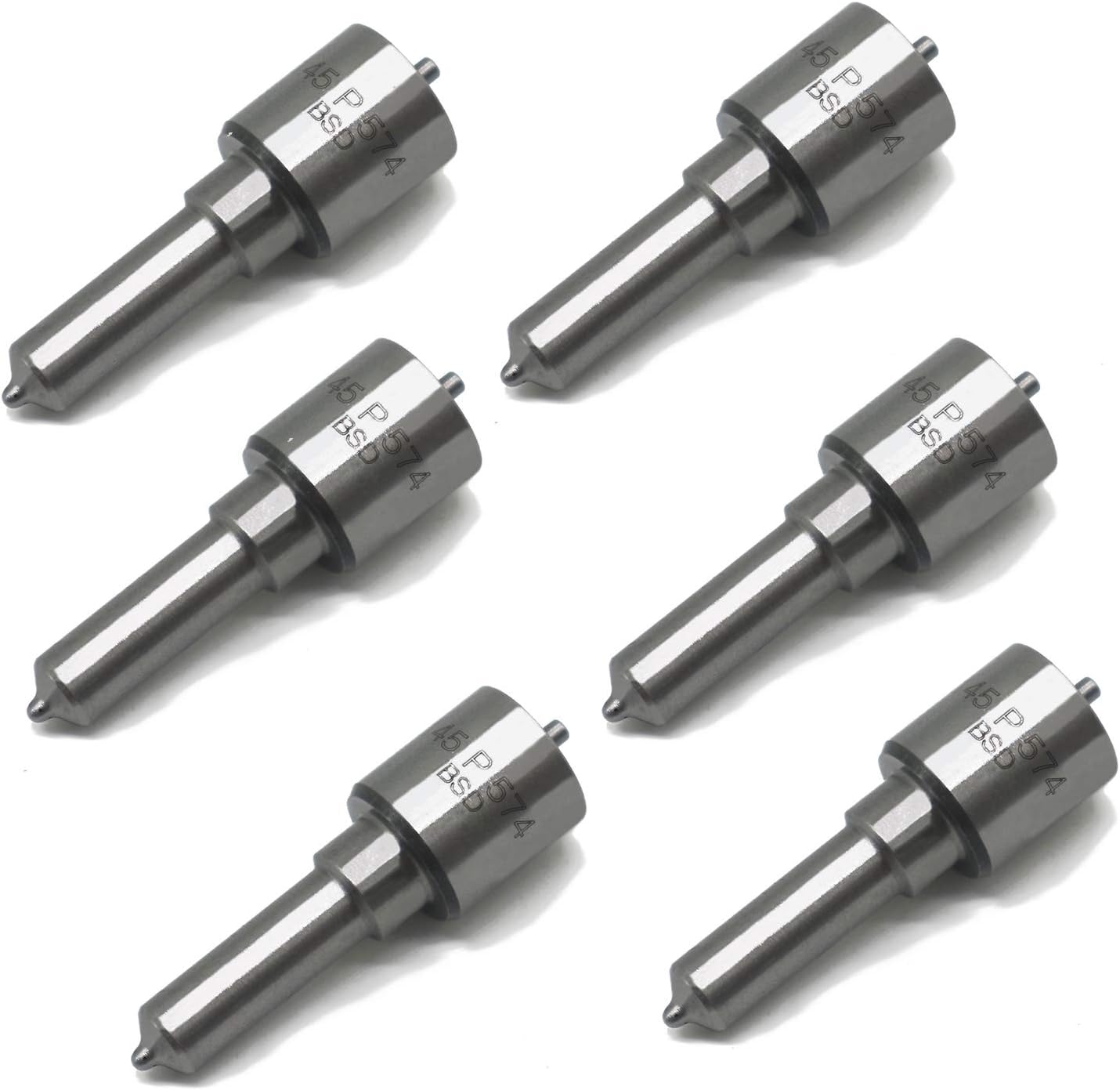 6 Pcs Fuel Injector Nozzle DLLA145P574 for Cummins Engine 6B 6BT 6BTA 5.9L Hyundai Excavator R210-3 2 6 Pcs Fuel Injector Nozzle DLLA145P574 for Cummins Engine 5.9L