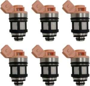 6 Pieces Fuel Injector 16600-88G10 for Nissan D21 Pathfinder Pickup Quest Mercury Villager 3.0L V6