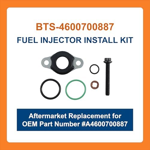 6 Pieces Injector Seal Kit A4600700887 A4600700487 for Detroit Engine DD15 2 6 Pieces Injector Seal Kit A4600700887 A4600700487 for Detroit Engine DD15