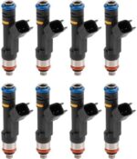 8 Pieces Fuel Injector 12609192 0280158165 for Mercruiser Volvo Penta Indmar 5.0L 5.7L 6.2L 2007-2013