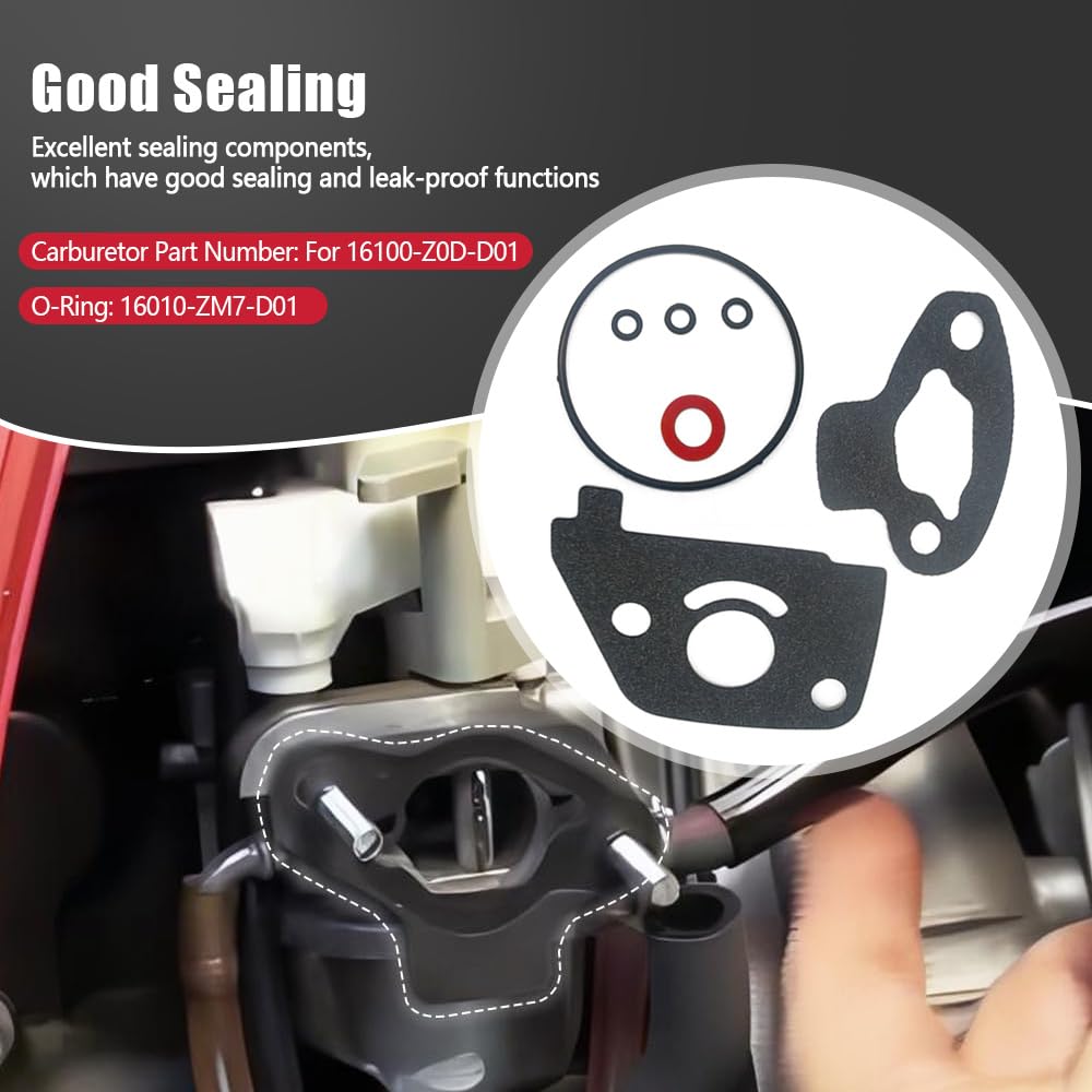 Carburetor Bowl Set Gasket Kit PET-449 for Honda Engine GX100U GXH50U Generator EB2000I EU1000I EU2000I EU2200IT EX700C 3 Carburetor Bowl Set Gasket Kit PET-449 for Honda Engine GX100U GXH50U Generator EB2000I EU1000I EU2000I EU2200IT EX700C