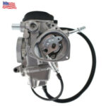 Carburetor with Intake Manifold Boot 1P0-E4101-10-00 for Yamaha ATV Grizzly 450 400 Big Bear 250 Bruin 350