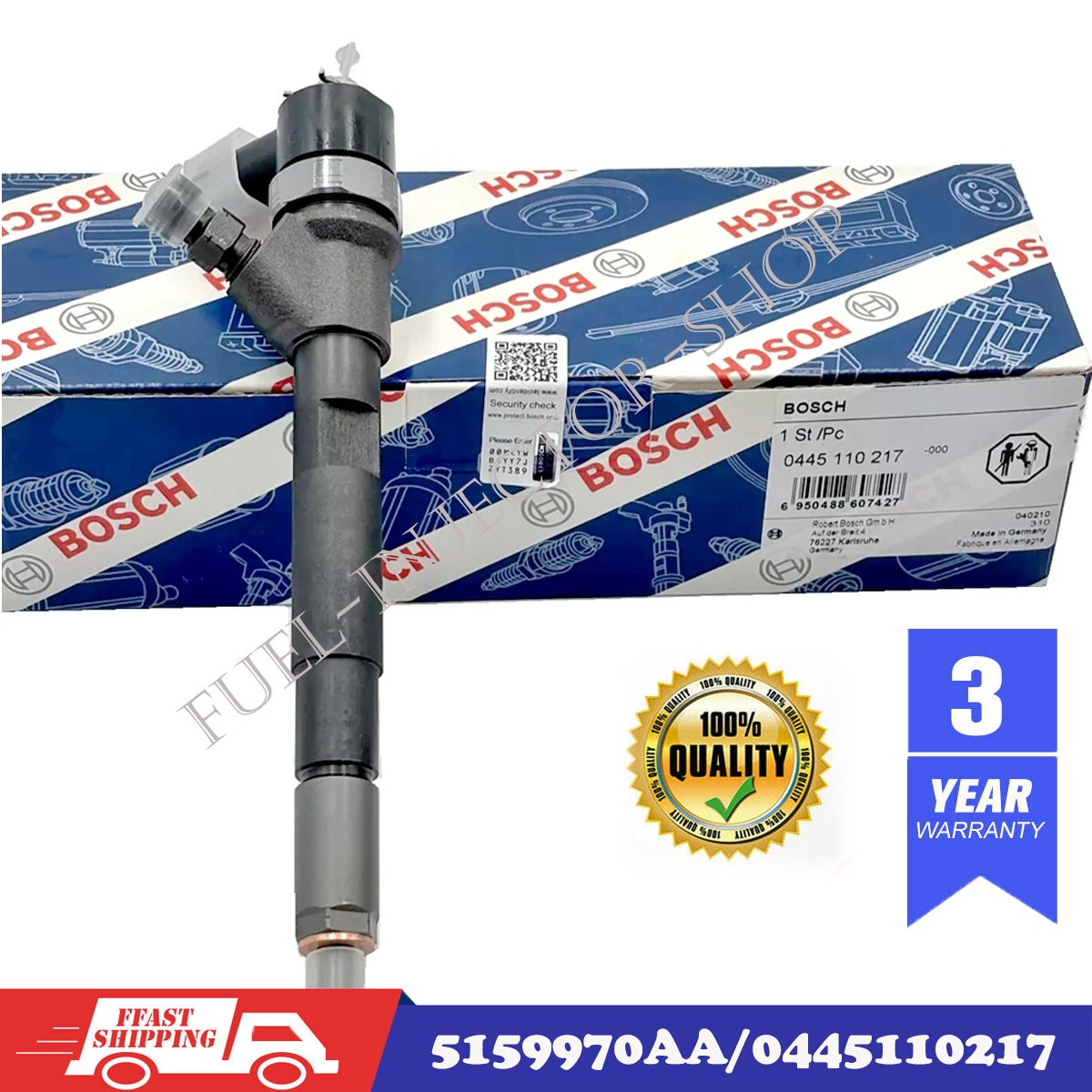 Common Rail Fuel Injector 0445110217 for Jeep Cherokee Liberty 2.8L CRD 2005-2007 3 Common Rail Fuel Injector 0445110217 for Jeep Cherokee Liberty 2.8L CRD 2005-2007
