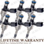 6 Pieces Fuel Injector 12634126 for 2012-2024 Chevrolet Equinox Traverse Impala GMC Canyon Cadillac CTS